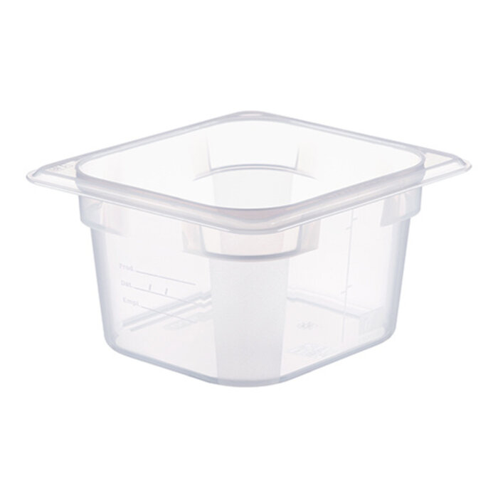 Araven Bak gastronorm GN1/6 – 100 mm – polypropyleen (PP) – transparant