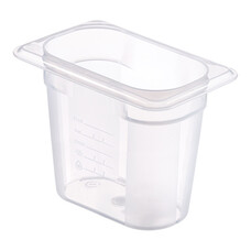 Bak gastronorm GN1/9 – 150 mm – polypropyleen (PP) – transparant