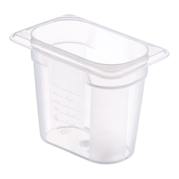 Araven Bak gastronorm GN1/9 – 150 mm – polypropyleen (PP) – transparant