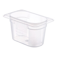 Bak gastronorm GN1/9 – 100 mm – polypropyleen (PP) – transparant