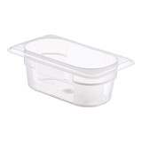 Bak gastronorm GN 1/9 – 65 mm – transparant – polypropyleen (PP)
