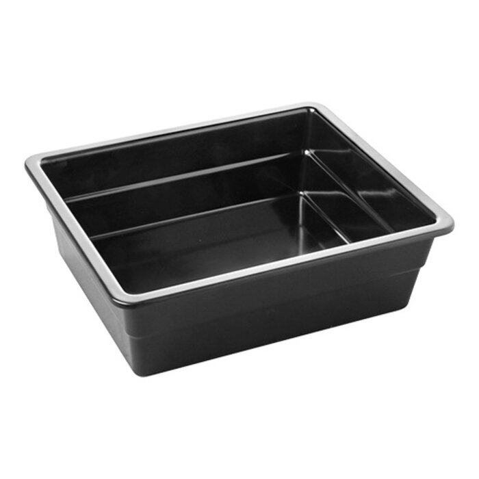 Pujadas Bak gastronorm GN1/2 – 100 mm – melamine (MF) – zwart