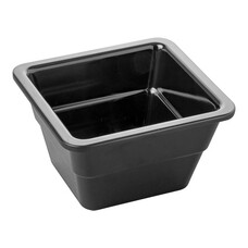 Bak gastronorm GN1/6 – 100 mm – melamine (MF) – zwart