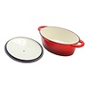 Sunnex Braadpan 28x20cm – gietijzer – rood