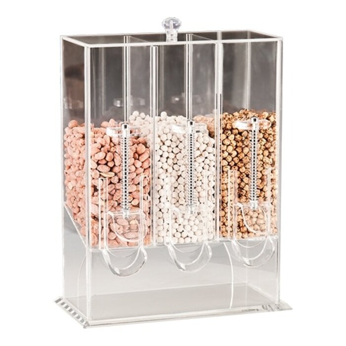 Emga Muesli dispenser – 3x1,5L – polycarbonaat (PC) – 1,500 l