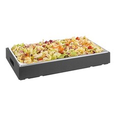 Buffetplateau / dienblad – GN1/1 – medium density vezelplaat (MDF) – zwart