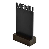 Menustandaard – HDF-krijtbord – zwart