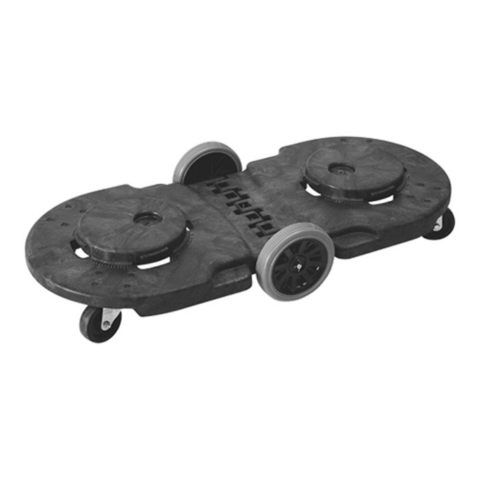 Trust Tandem trolley voedselcontainer – polyethyleen (HDPE) – zwart