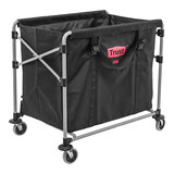 Linnenzakwagen – 240L – gepoedercoat staal – zwart