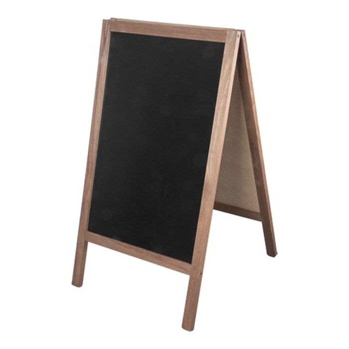 Emga Menu stoepbord – 066,0x44,0cm – HDF-krijtbord – bruin