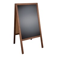 Menu stoepbord – 080,0x53,0cm – HDF-krijtbord – bruin