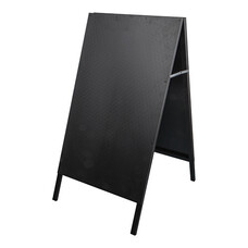 Menu stoepbord – 104,0x62,0cm – ABS-krijtbord – zwart
