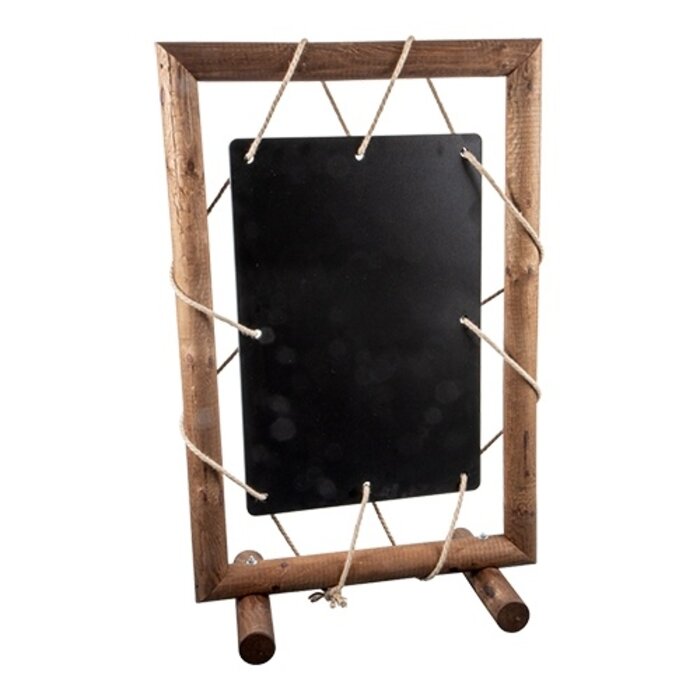 Emga Menu stoepbord – 082,0x55,0cm – HDF-krijtbord – bruin