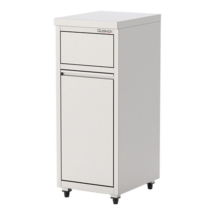 Qusinox Afvalcontainer – 034L – roestvrijstaal 18/08 – 34,000 l