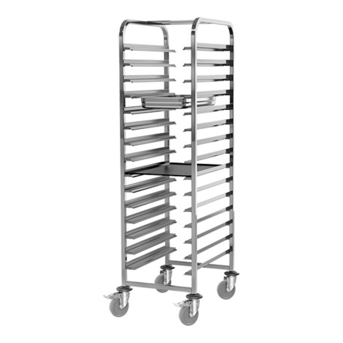 Pujadas Regaalwagen – GN1/1-60x40 – roestvrijstaal