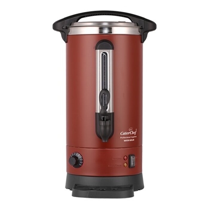 CaterChef Waterkoker – 06L – roestvrijstaal – rood