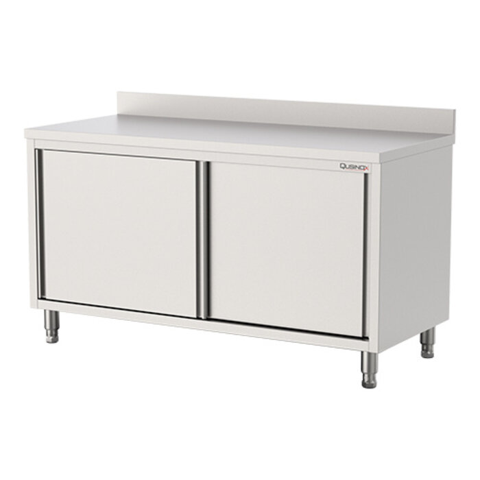 Qusinox Werktafel – 160cm – gesloten – roestvrijstaal (430)