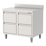 Werktafel – 080cm – gesloten – roestvrijstaal (430)