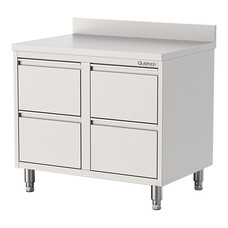 Werktafel – 080cm – gesloten – roestvrijstaal (430)