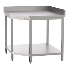 Werktafel – 100cm – hoekmodel – roestvrijstaal (430)
