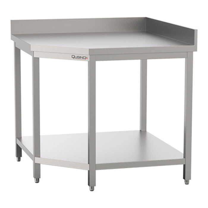 Qusinox Werktafel – 100cm – hoekmodel – roestvrijstaal (430)