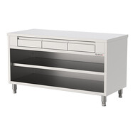 Werktafel – 160cm – open – roestvrijstaal (430)