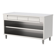 Werktafel – 160cm – open – roestvrijstaal (430)