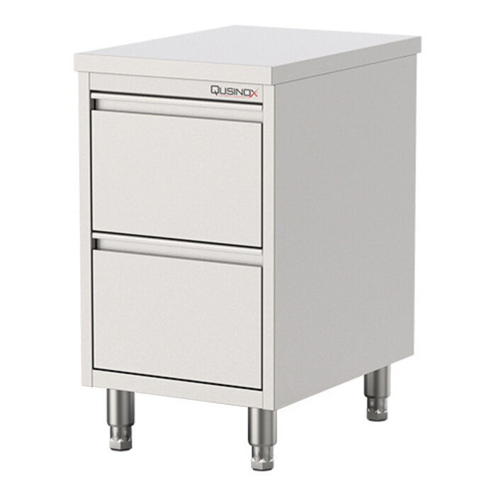 Qusinox Werktafel – 040cm – gesloten – roestvrijstaal (430)