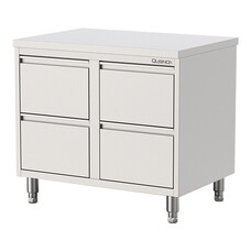 Werktafel – 080cm – gesloten – roestvrijstaal (430)