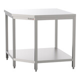 Werktafel – 100cm – hoekmodel – roestvrijstaal (430)