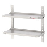 Wandplankset – 140cm-2x – roestvrijstaal (430)
