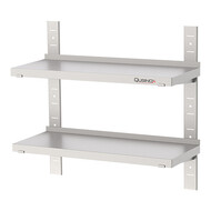 Wandplankset – 140cm-2x – roestvrijstaal (430)