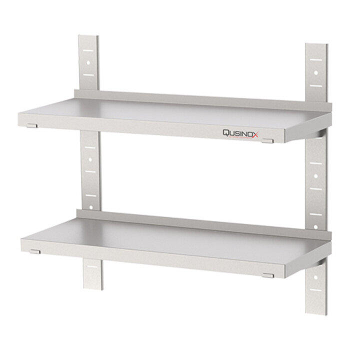 Qusinox Wandplankset – 140cm-2x – roestvrijstaal (430)