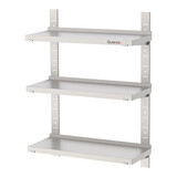 Wandplankset – 140cm-3x – roestvrijstaal (430)