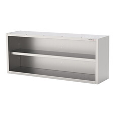 Wandkast – 120cm – open – roestvrijstaal (430)