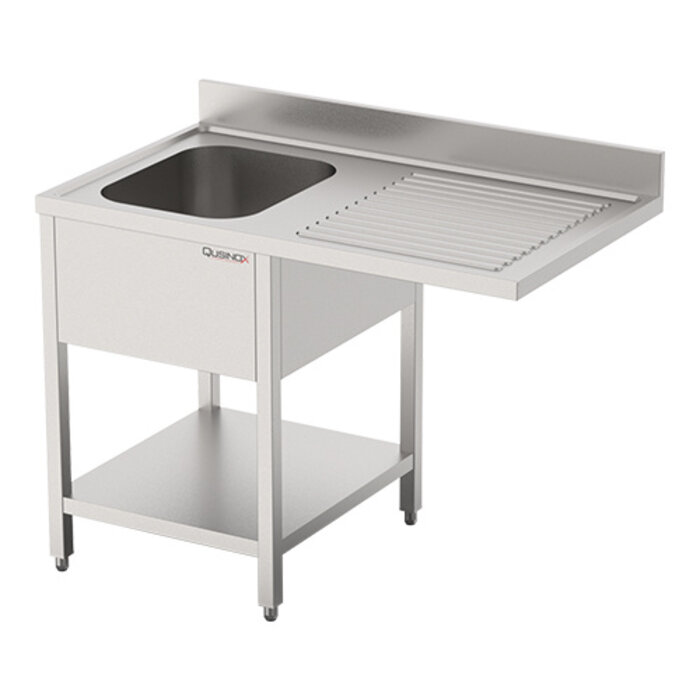 Qusinox Spoeltafel – 120cm – roestvrijstaal (430)