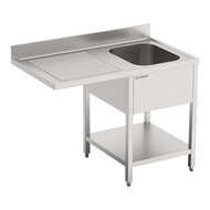 Spoeltafel – 120cm – roestvrijstaal (430)