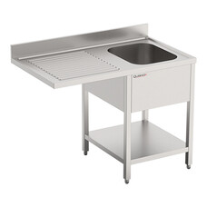 Spoeltafel – 120cm – roestvrijstaal (430)