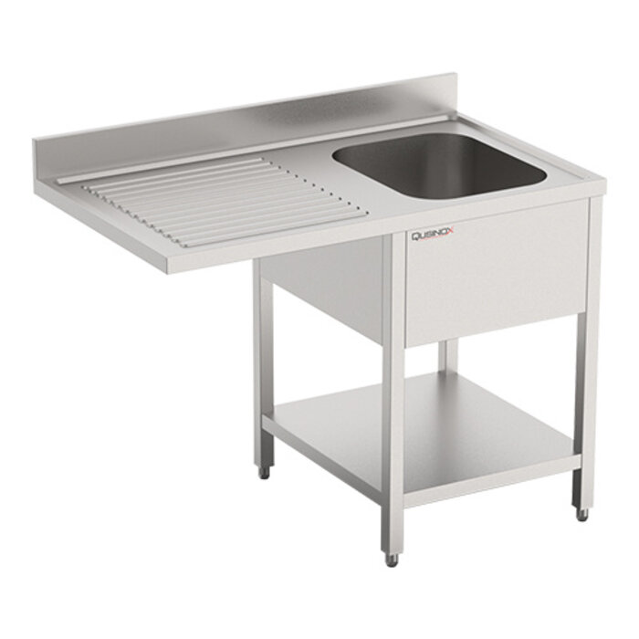 Qusinox Spoeltafel – 120cm – roestvrijstaal (430)
