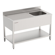Spoeltafel – 120cm – roestvrijstaal (430)