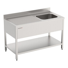 Spoeltafel – 120cm – roestvrijstaal (430)