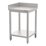 Werktafel – 070cm – hoekmodel – roestvrijstaal (430)