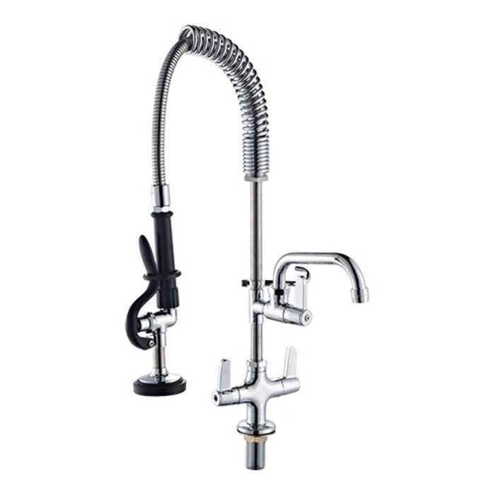 Emga Voorspoel-douche m/kraan – messing