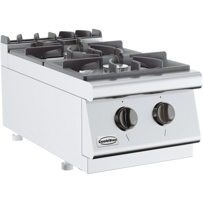 Combisteel Base 700 gaskooktafel 2 branders. tafelmodel