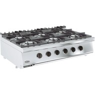 Base 700 gaskooktafel 6 branders. tafelmodel