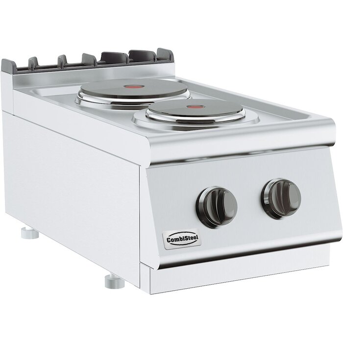 Combisteel Base 700 kooktafel elektrisch 2 pl. tafelmodel