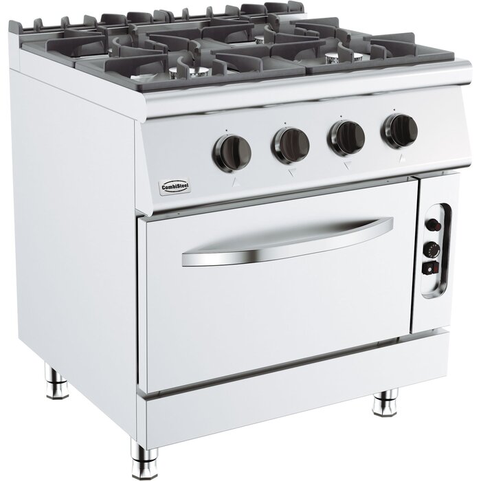 Combisteel Base 700 gasfornuis 4 branders. met gasoven