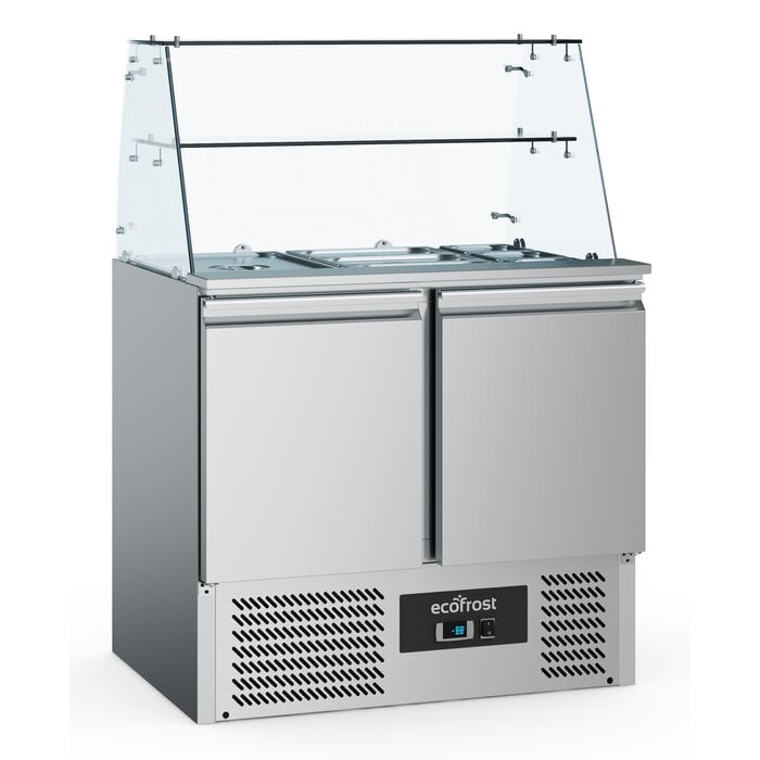 Combisteel Gekoelde saladette glasopstand 2 drs – art. 7950.5105