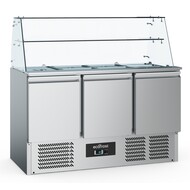 Gekoelde saladette glasopstand 3 drs – art. 7950.5110