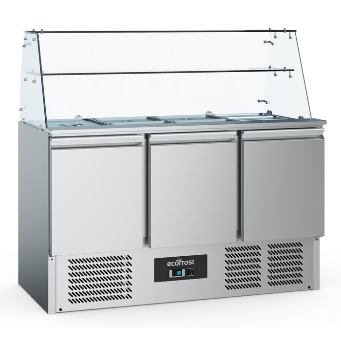 Combisteel Gekoelde saladette glasopstand 3 drs – art. 7950.5110